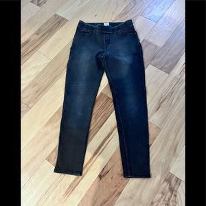 Black Jeans, Elastic Waist, Size: Large